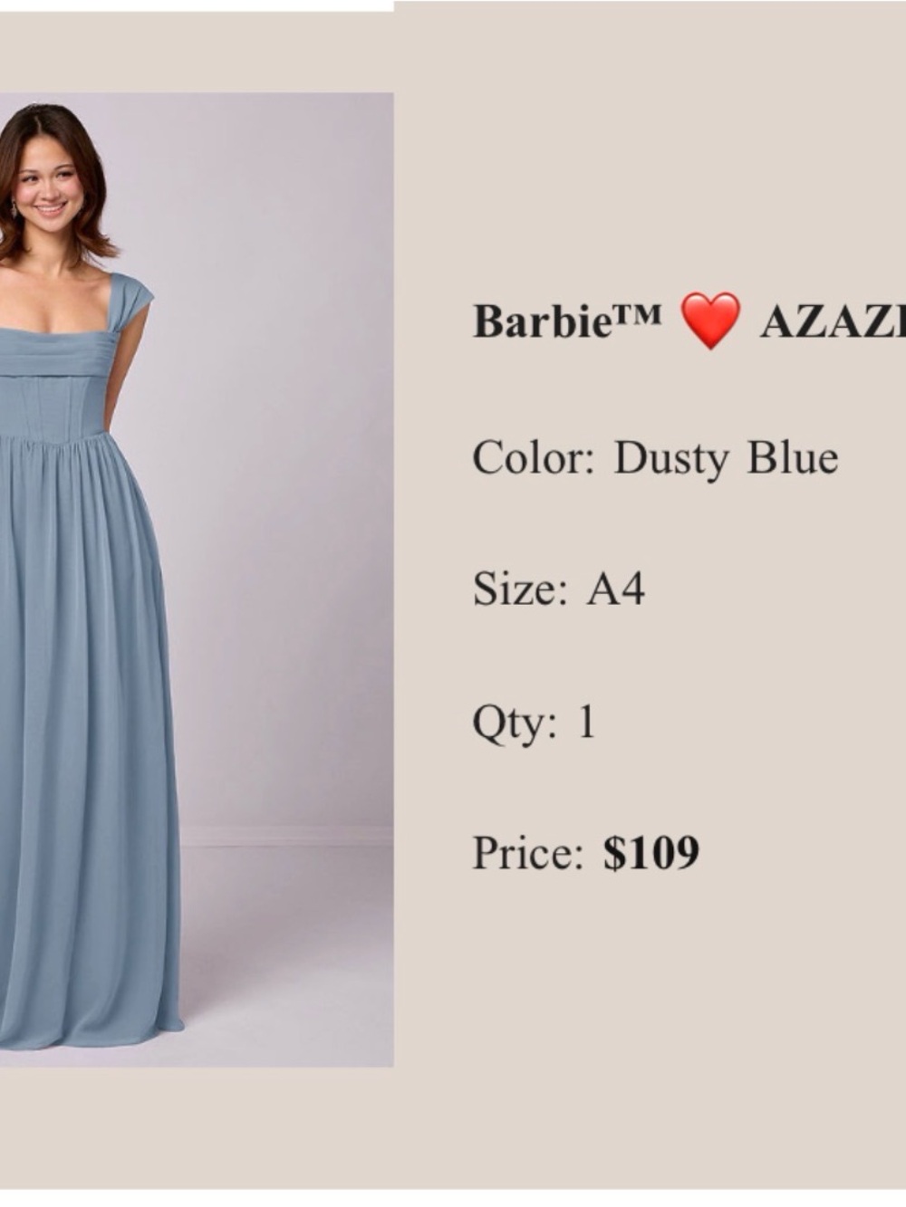 Azazie Dusty Blue Off-Shoulder Maxi Dress